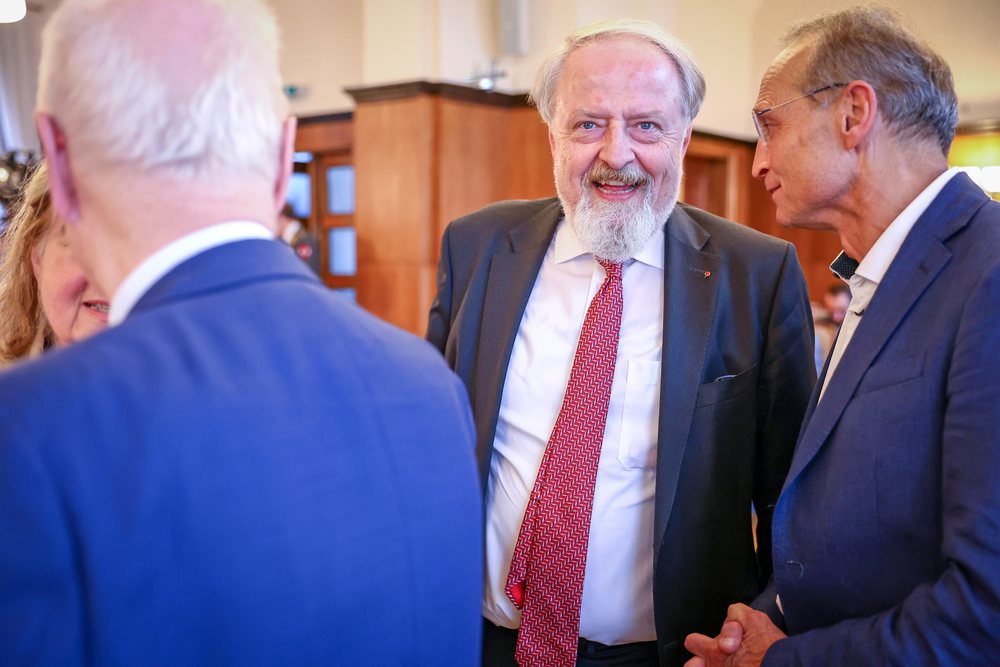 SPÖ-Gemeinderat Dr. Gerhard Schmid mit ÖVP-Nationalrat Wolfgang Gerstl © Rene Wallentin