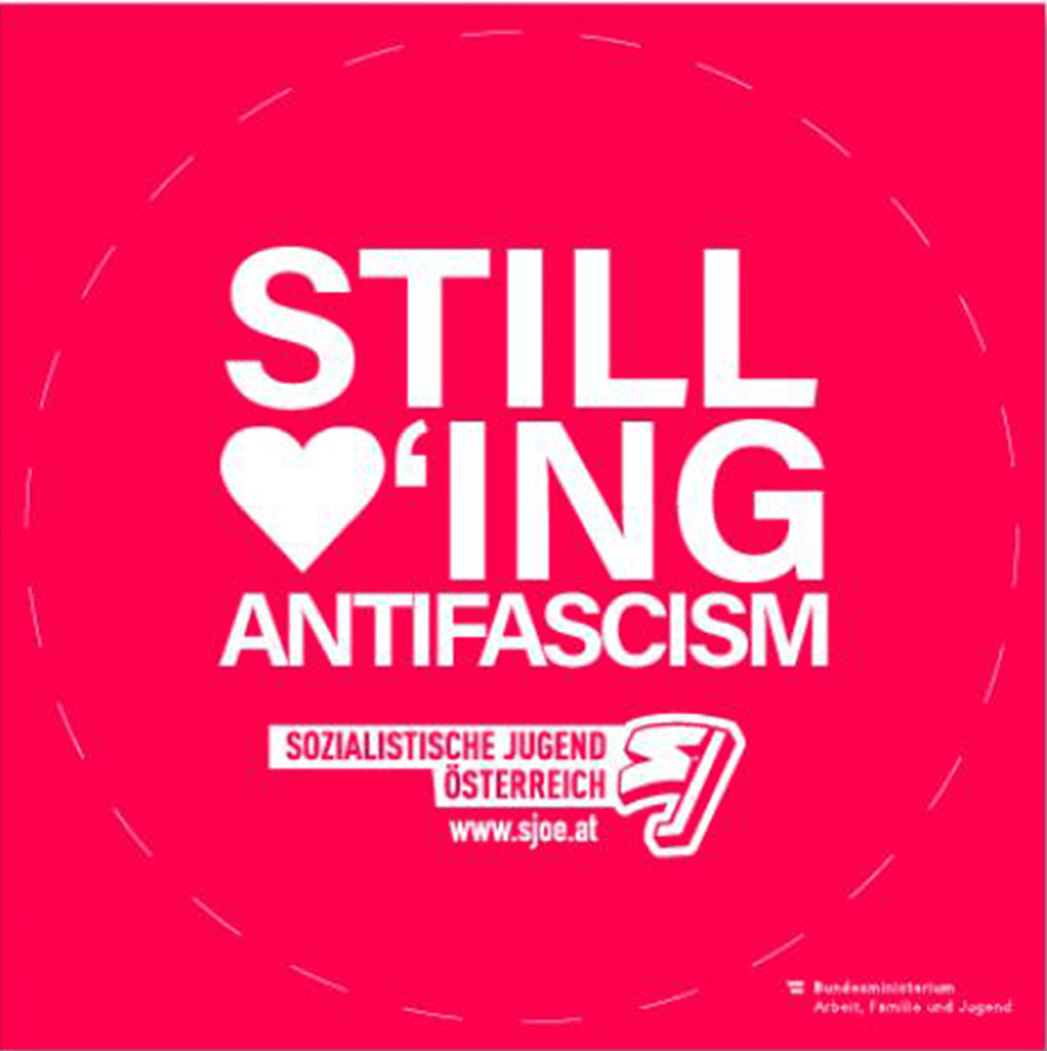 "Still loving antifascism"-Sticker