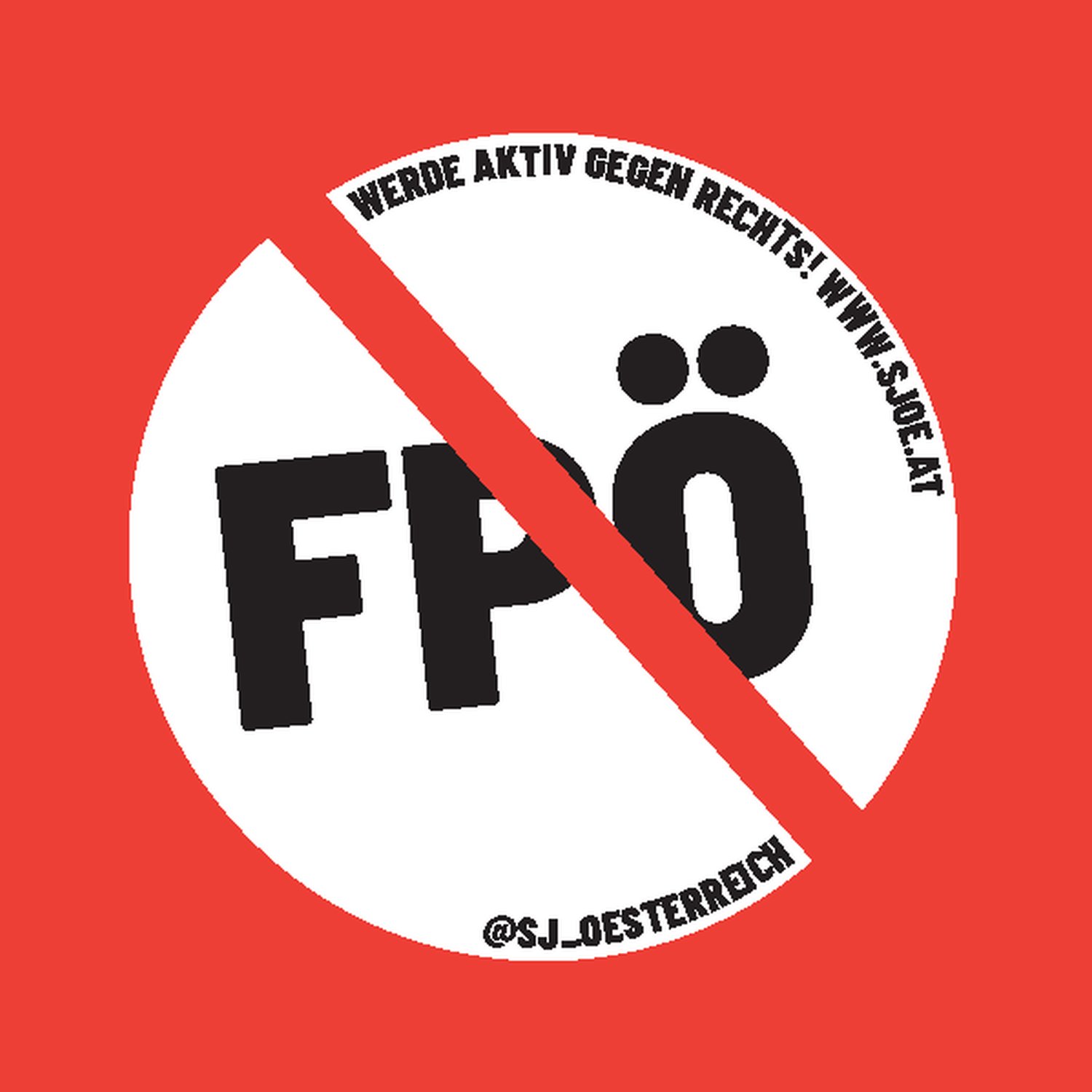 "Anti-FPÖ"-Sticker
