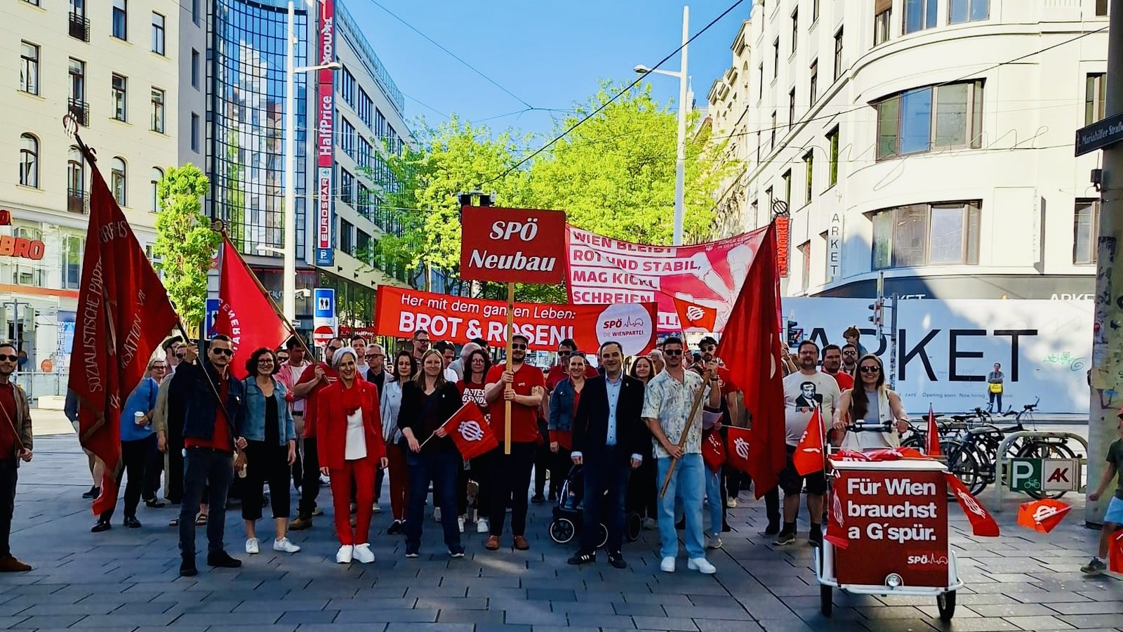 SPÖ Neubau, Maiaufmarsch 2025
