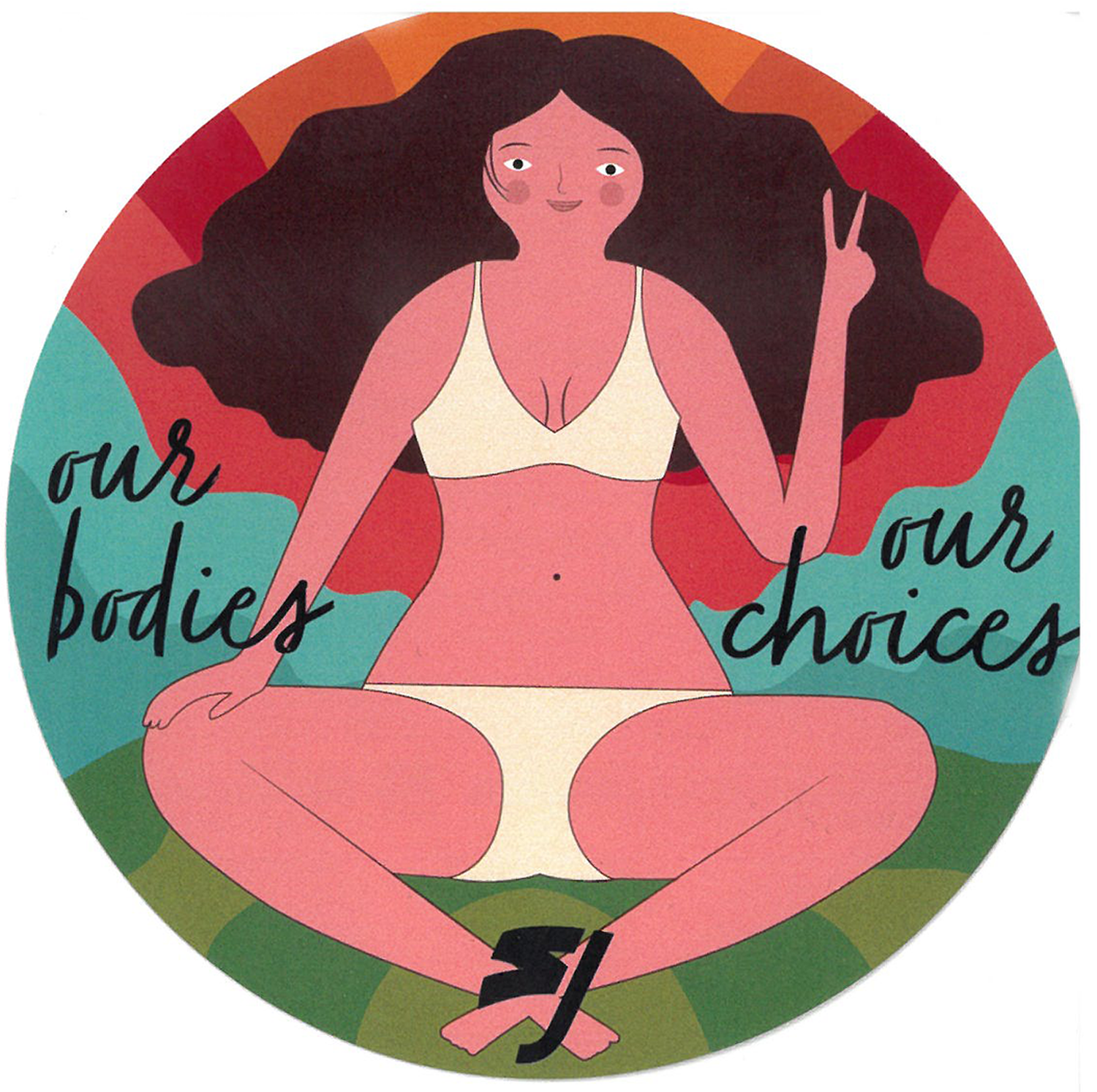 "Our bodies, our choices"-Sticker