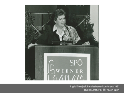 Ingrid Smejkal, Landesfrauenkonferenz 1991
Quelle: Archiv SPÖ Frauen Wien