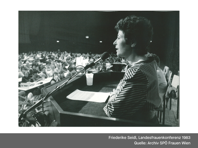 Friederike Seidl, Landesfrauenkonferenz 1983
Quelle: Archiv SPÖ Frauen Wien