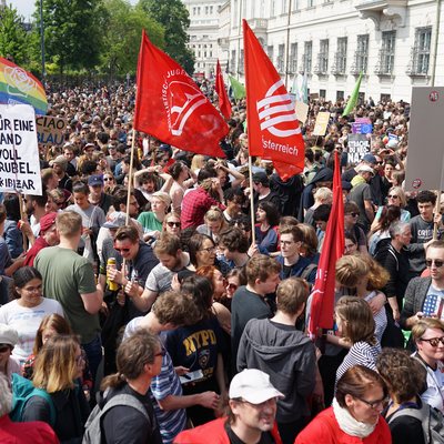 Demonstration gegen die Regierung
