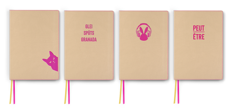 Twill, debossage PINK: Grumpy Cat I Glei Spüts Granada I Music Bunny I Peut-Être