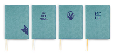 Prince Charming, debossage BLEU MARINE: Grumpy Cat I Glei Spüts Granada I Music Bunny I Peut-Être