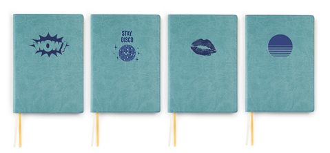 Prince Charming, debossage BLEU MARINE: WOW I Stay Disco I Baiser I Coucher de Soleil