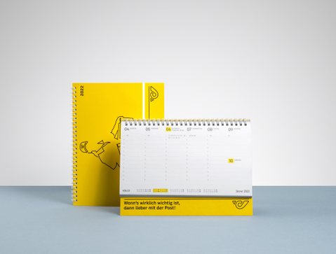 Tischkalender-Sonderanfertigung für Österreichische Post AG
